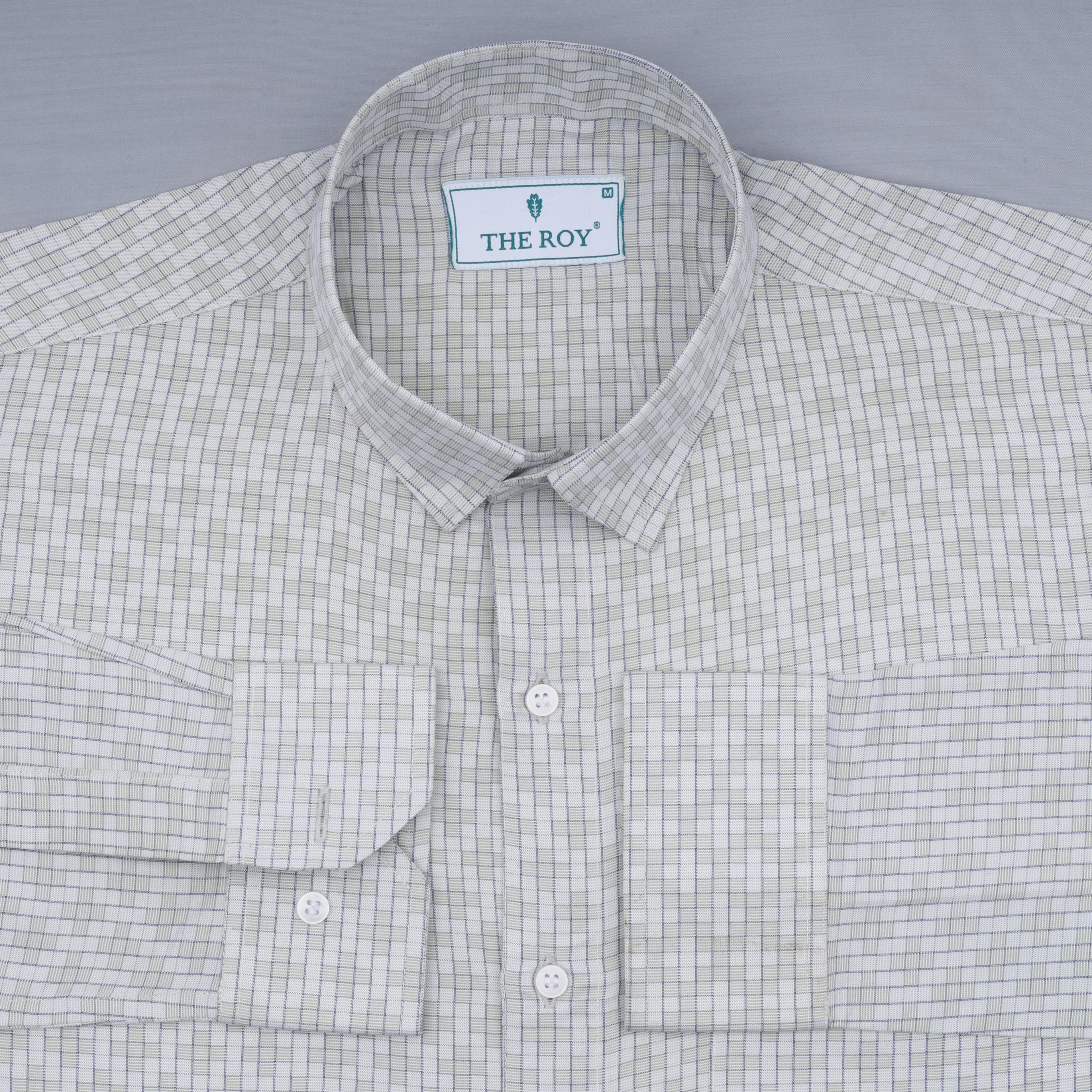 White Checks Premium Cotton Shirt