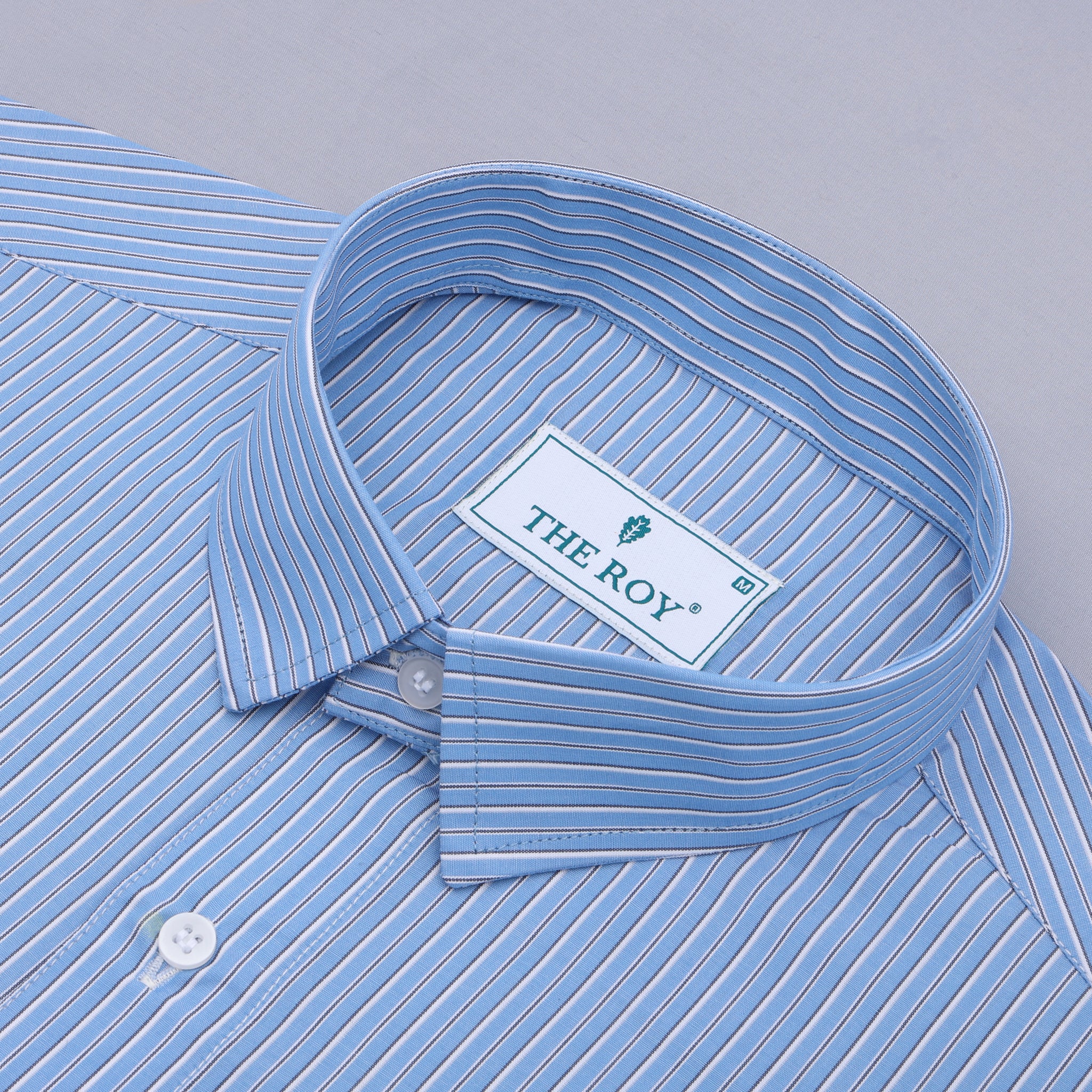 Blue Premiums Stripes Cotton Shirt