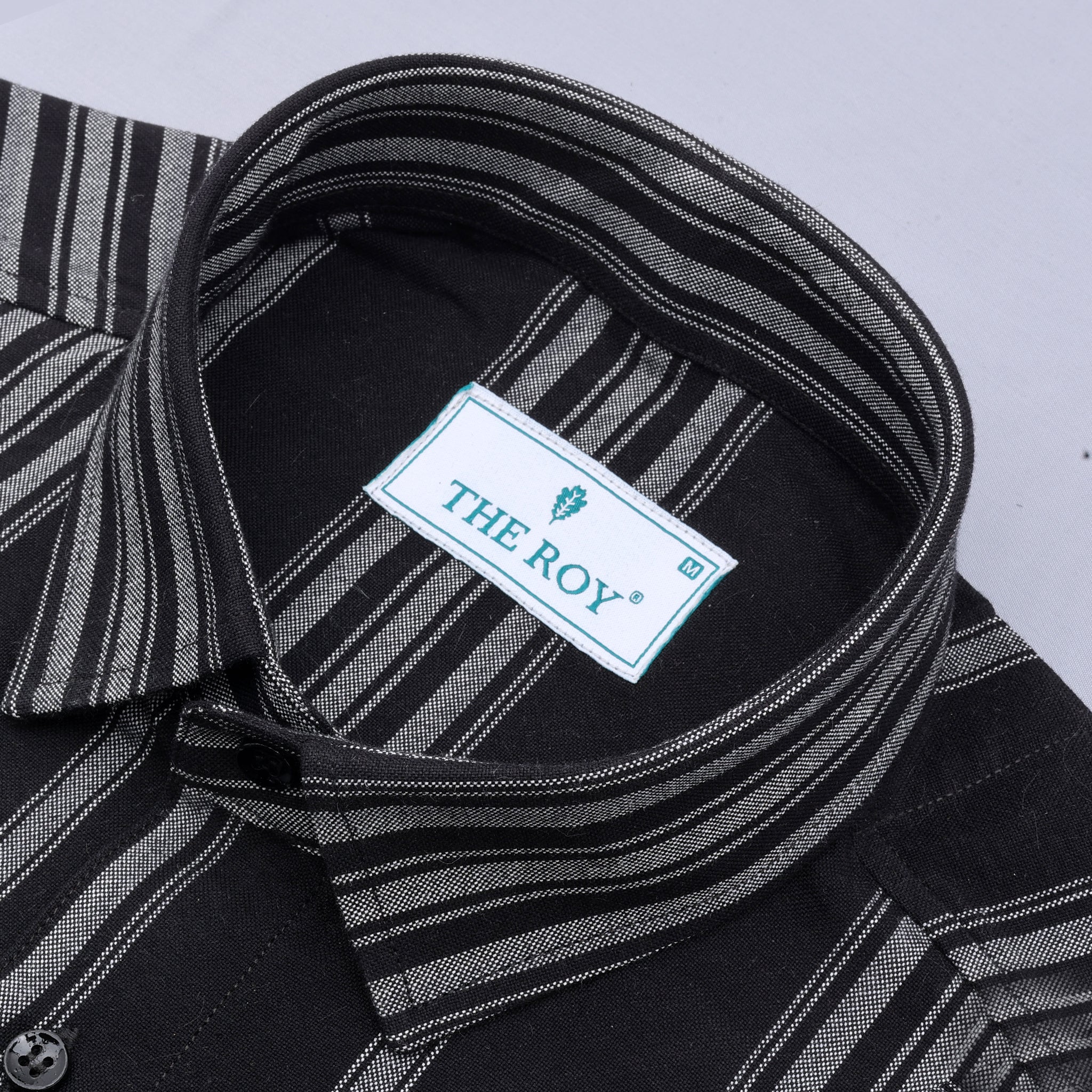 Black Premiums Stripes Cotton Shirt