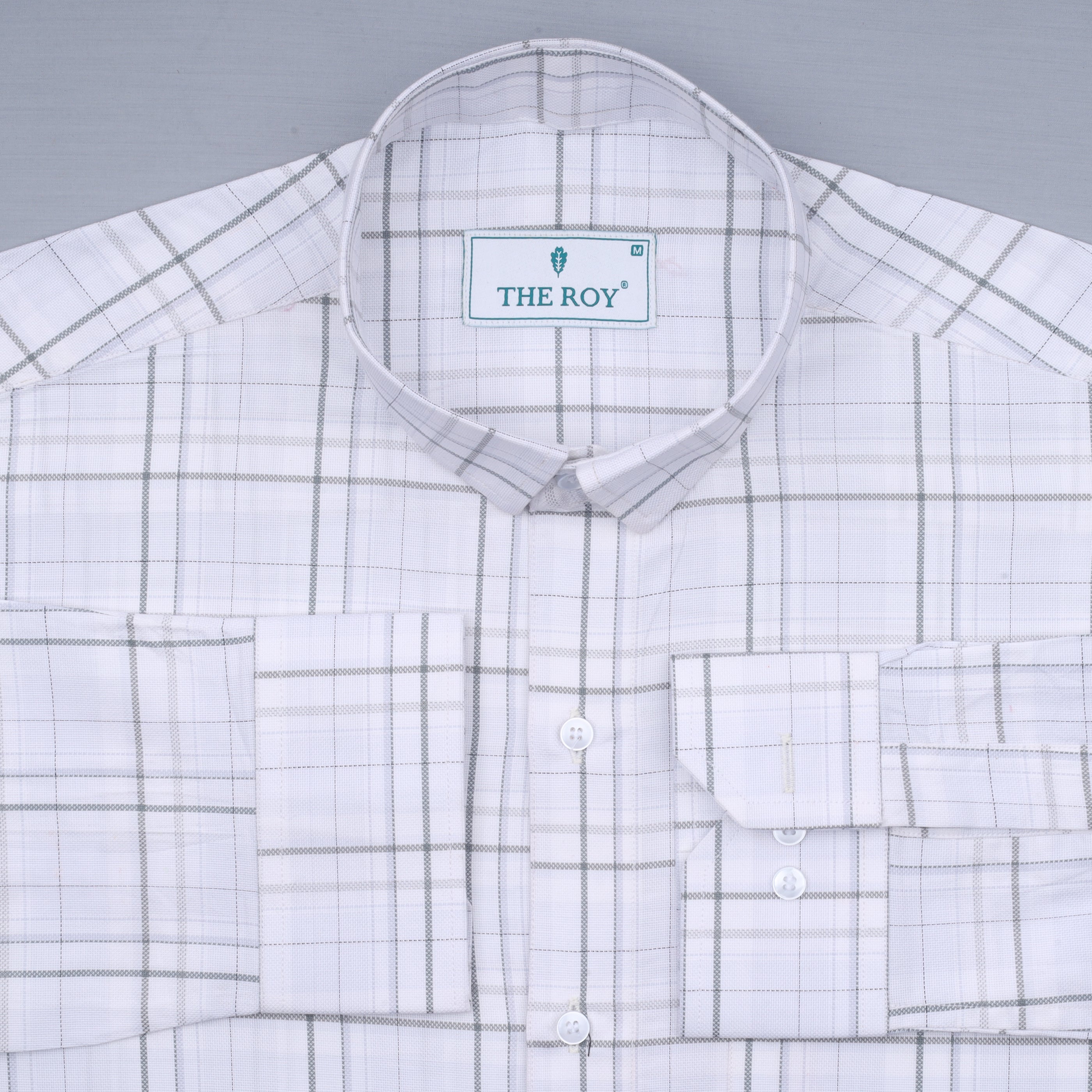 Grey Checks Premium Cotton Shirt