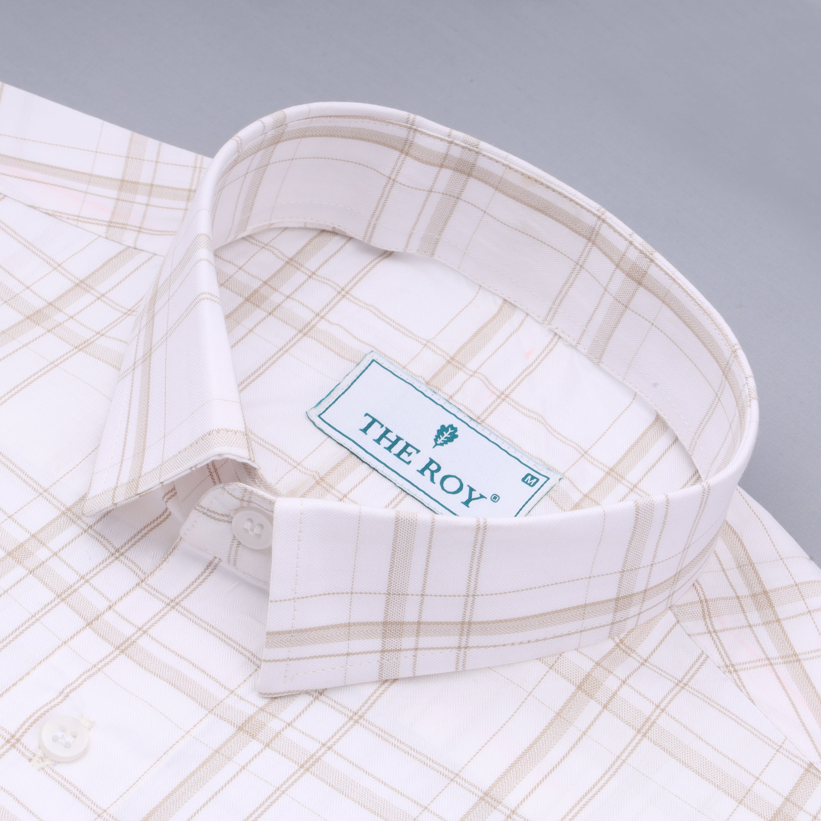 White Checks Premium Cotton Shirt