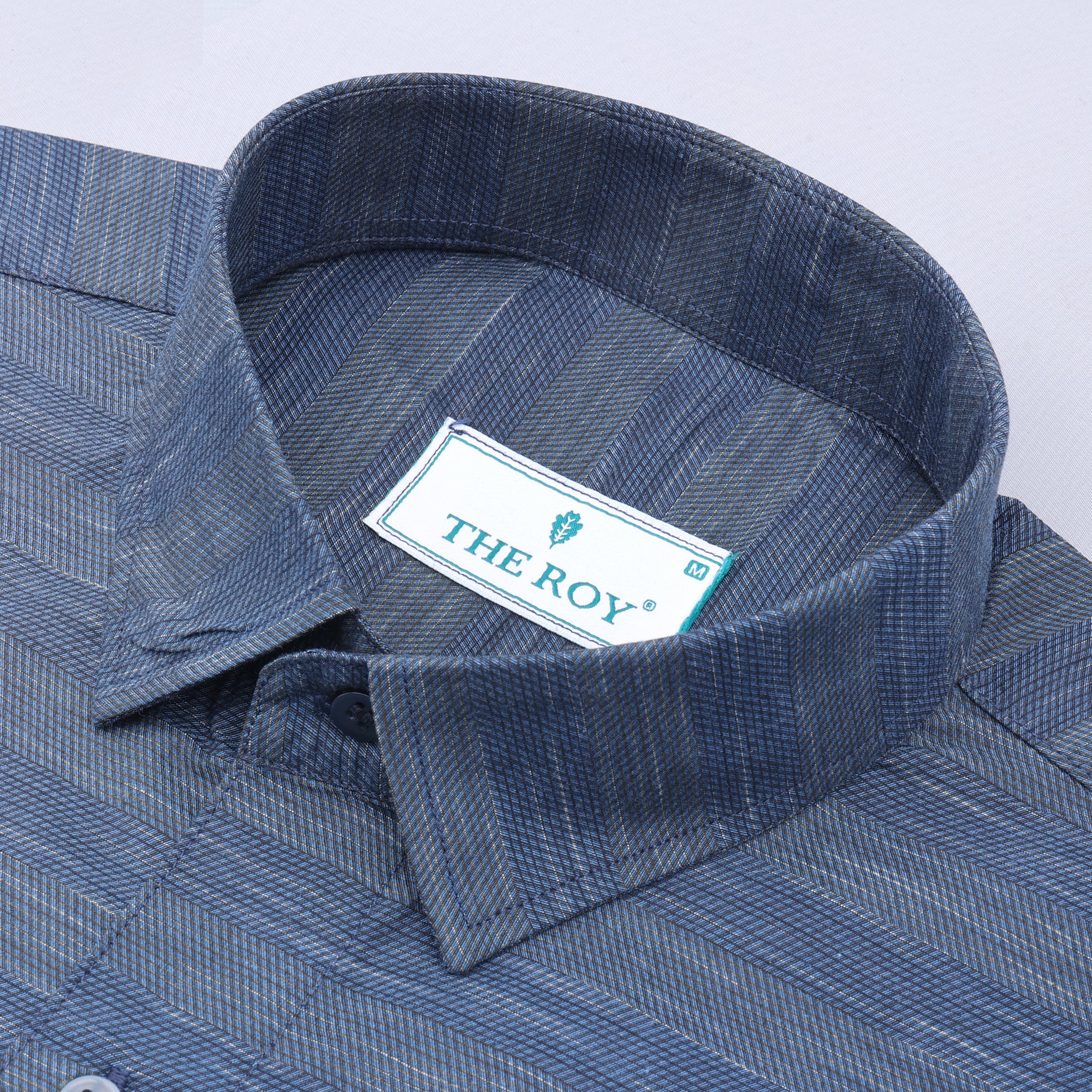 Blue Premiums Stripes Cotton Shirt