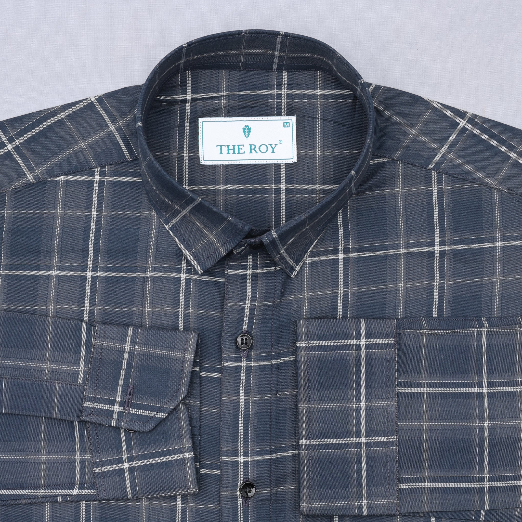 Blue Checks Premium Cotton Shirt