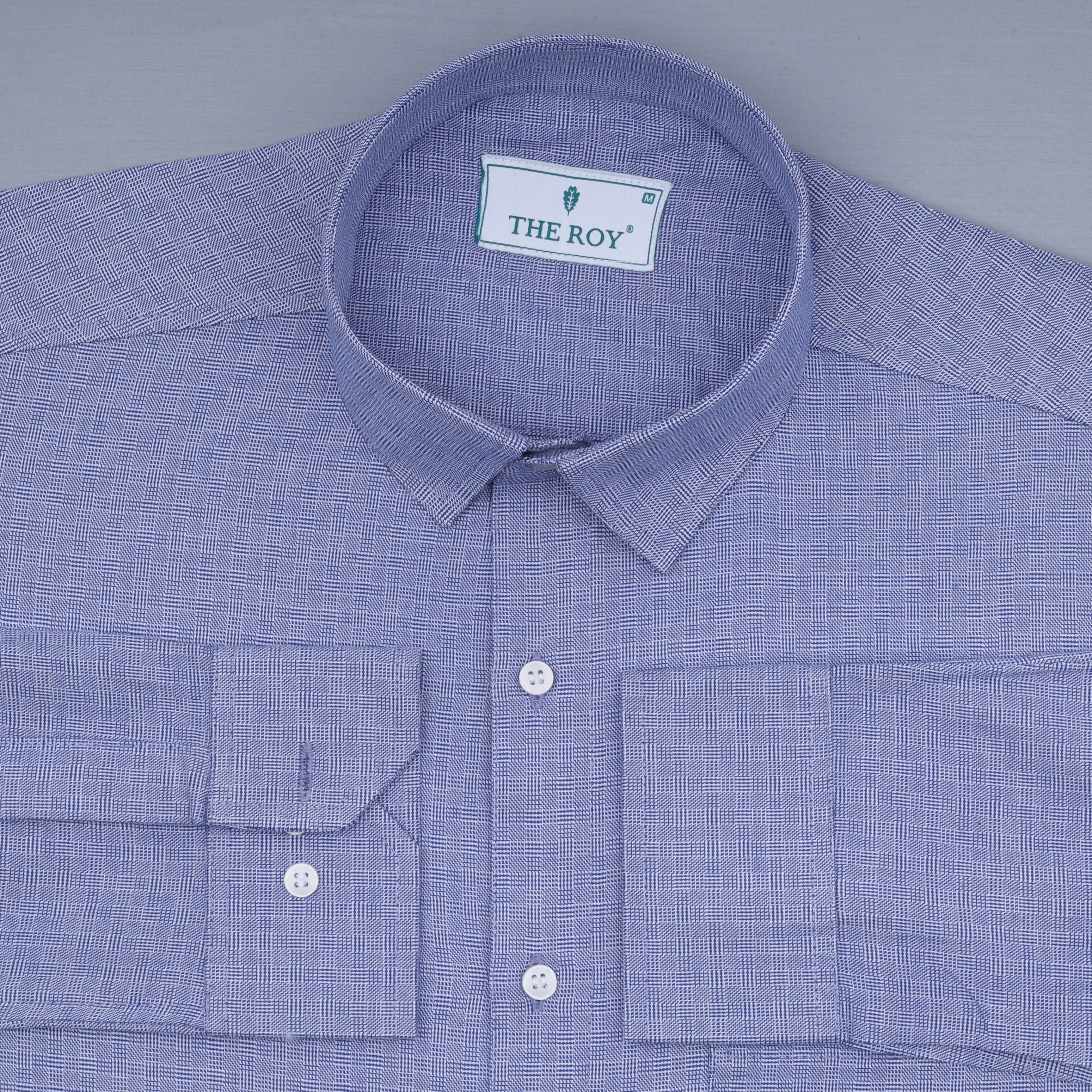Light Blue Checks Premium Cotton Shirts