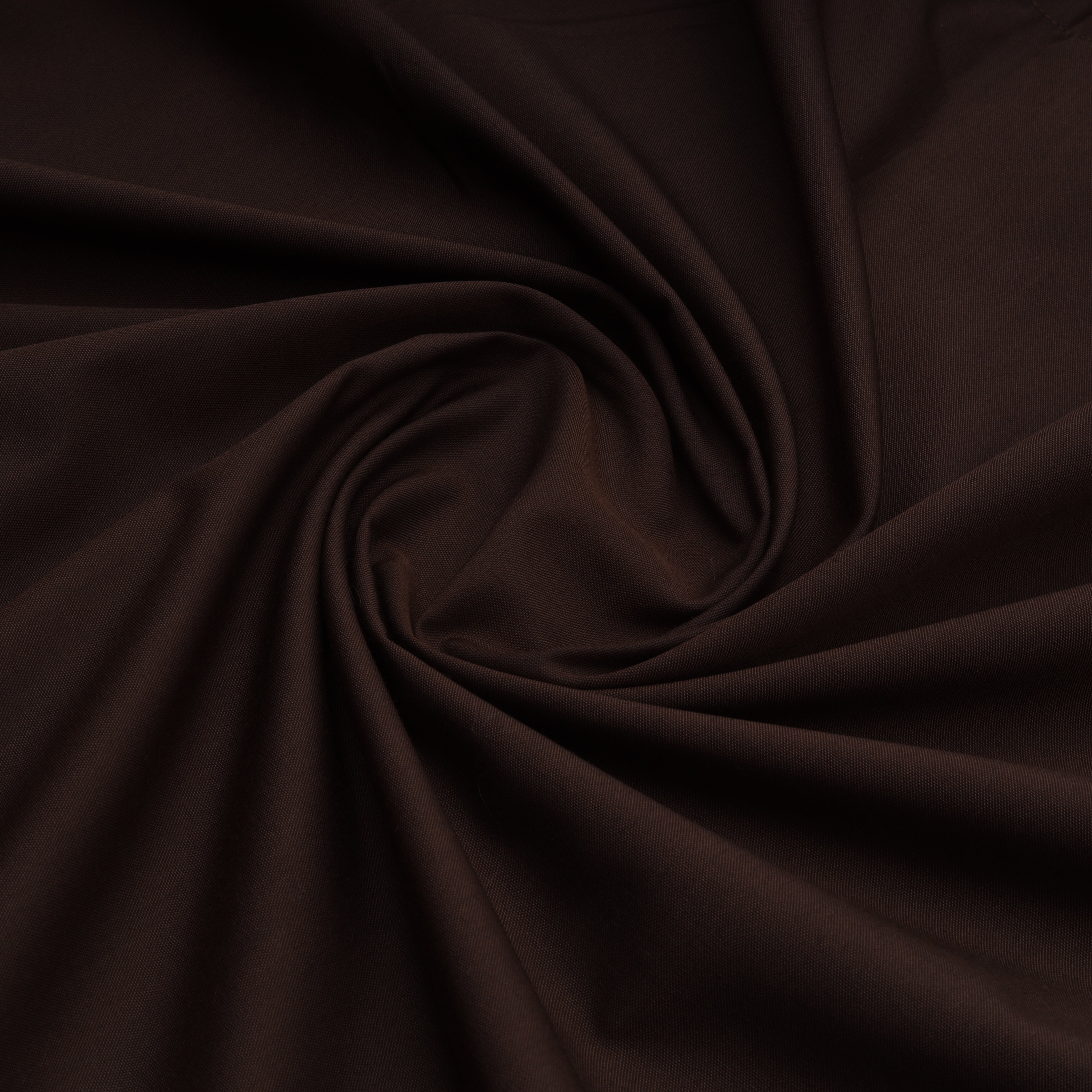 Dark Brown Luxury Plain Cotton Shirt