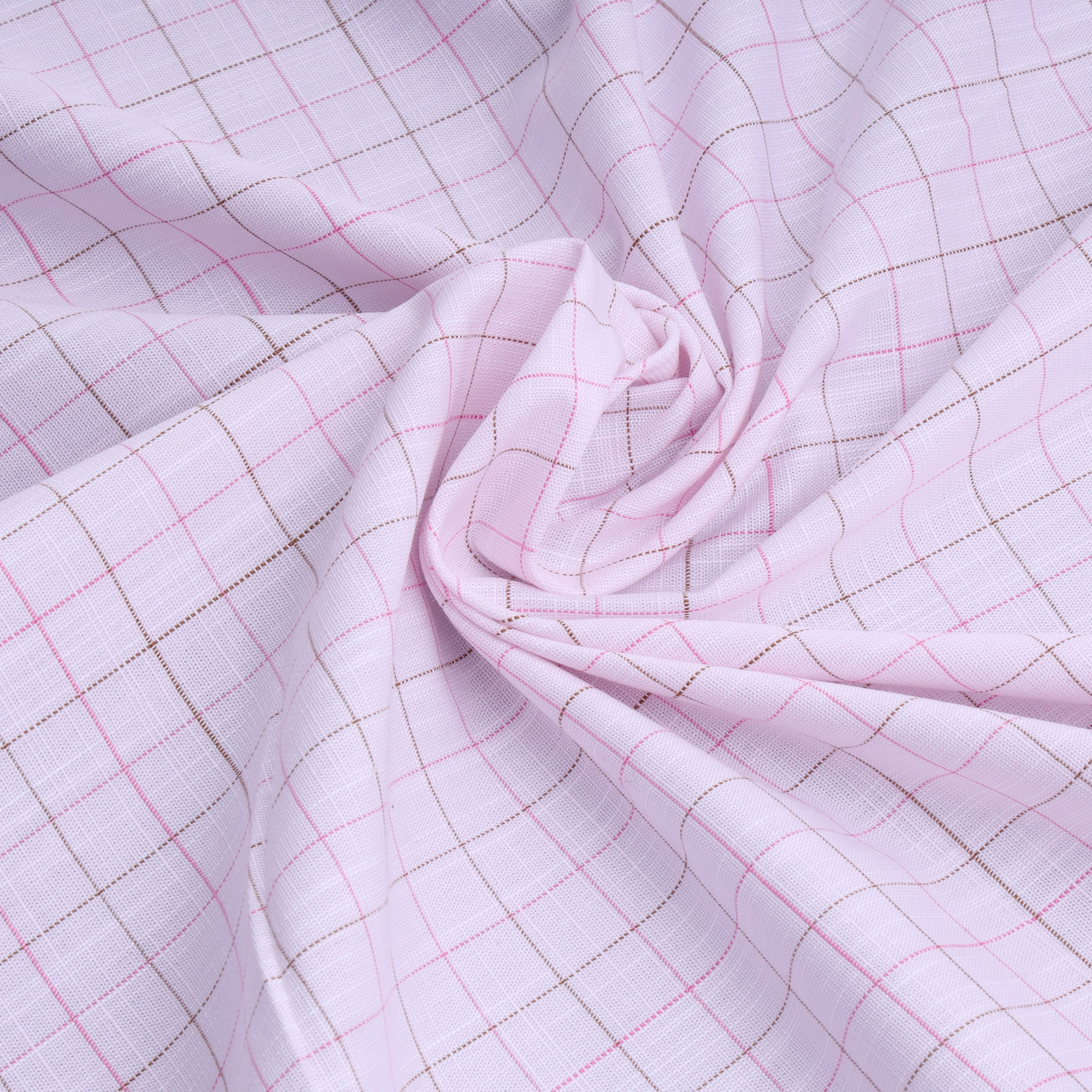 Light Pink Checks Premium Cotton Shirt