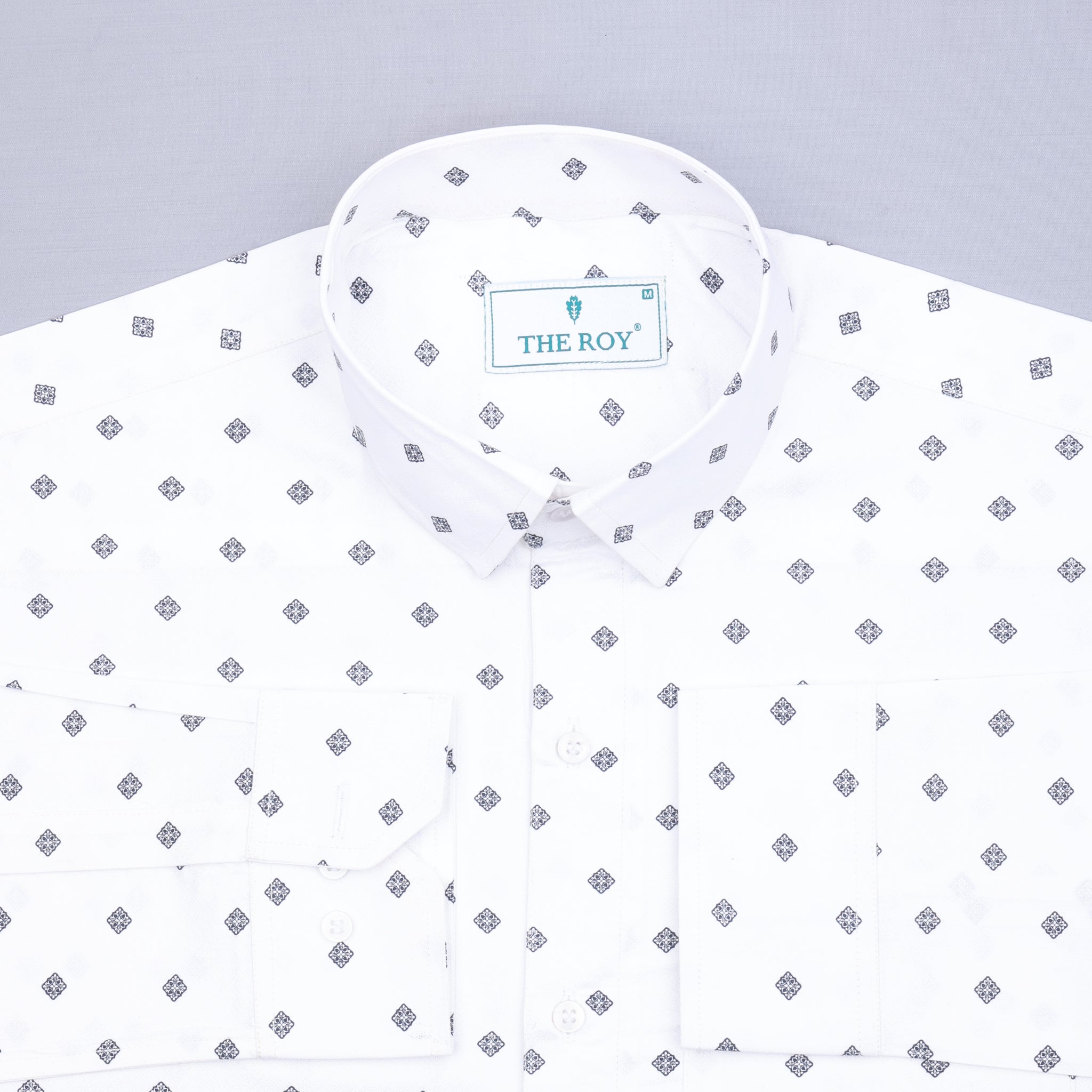 Light White Premium Printed Cotton Shirts