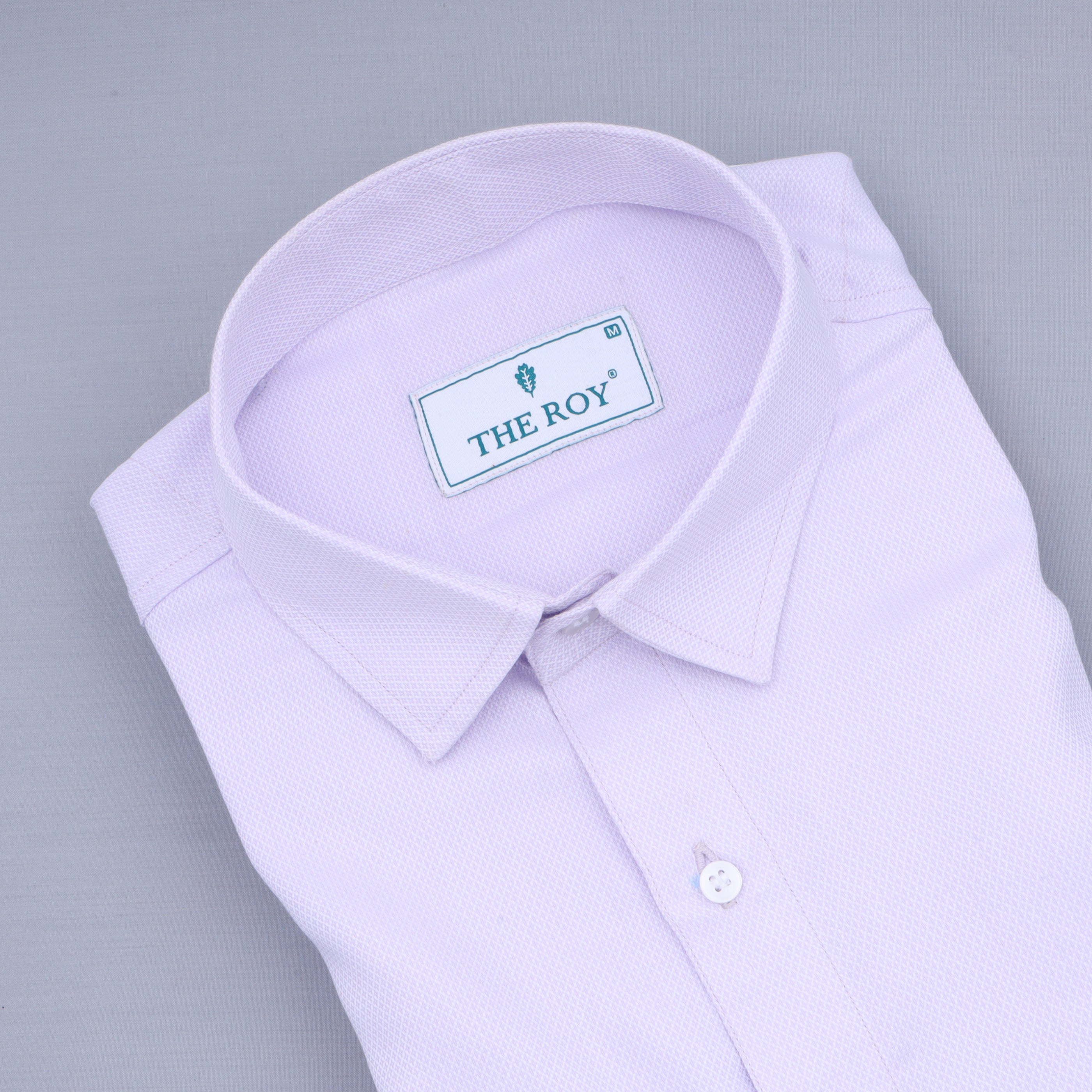 Light Purple Luxury Plain Cotton Shirt