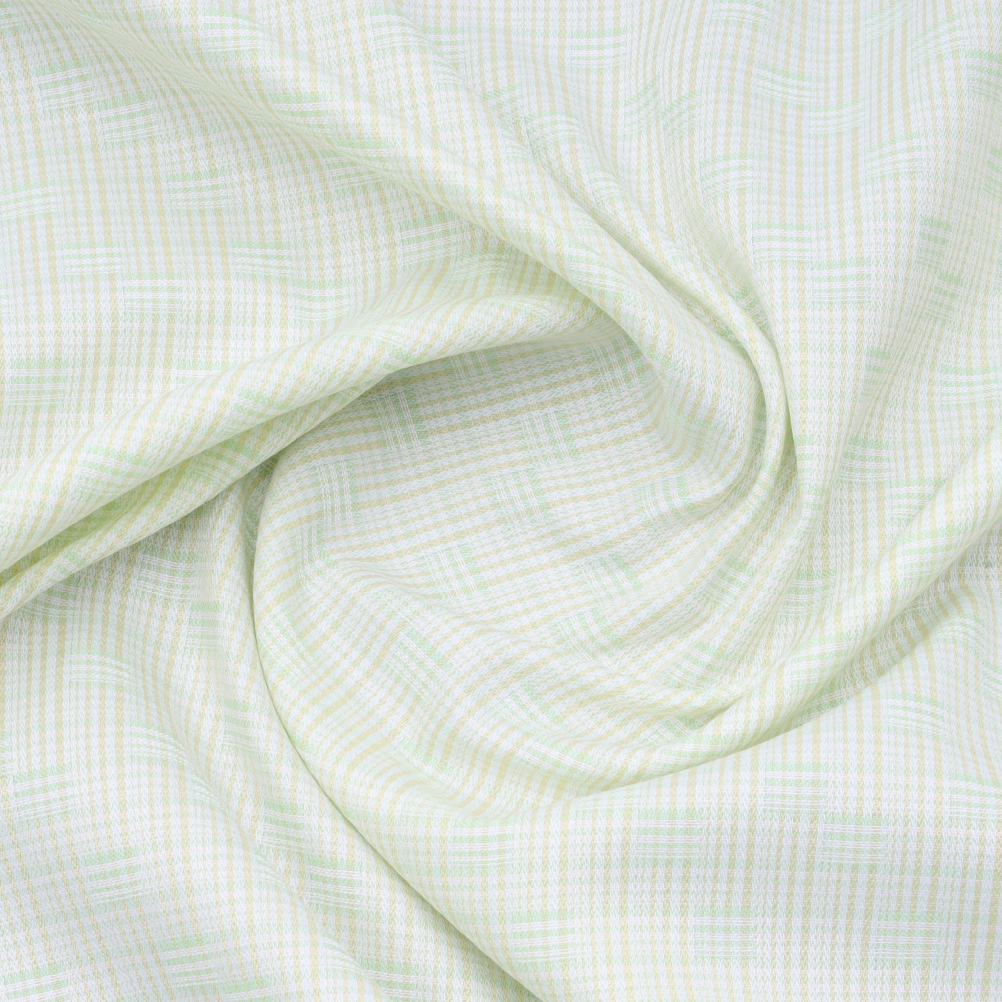 Light Green Checks Premium Cotton Shirt